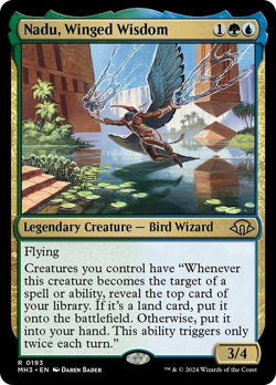 mtg magic Nadu, Winged Wisdom ENGLISH Nadu, sagesse ailee modern horizons 3 - Image 1
