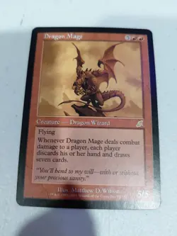 MTG Magic the Gathering Dragon Mage (87/143) Scourge NM - Image 1