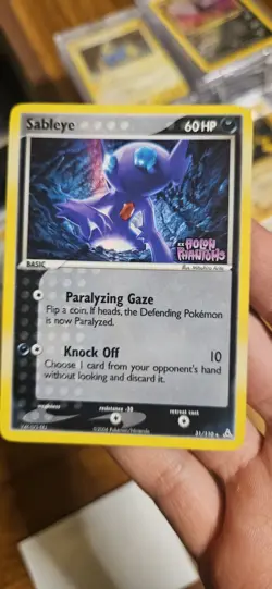 Pokemon Sableye Holon Phantoms Card 31/110 Reverse Holo Stamped - Image 1