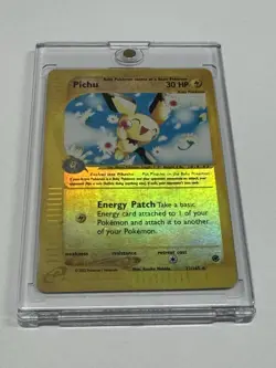 Pokemon Pichu 22/165 Expedition Base Set Reverse Holo Basic 30 HP English 2002 - Image 3