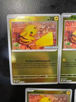 Lot of 5 Pokemon Pikachu Paradoks Andalan Promo INDONESIA Mint Condition - Image 2