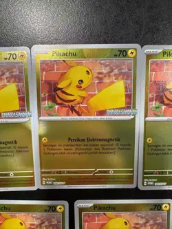 Lot of 5 Pokemon Pikachu Paradoks Andalan Promo INDONESIA Mint Condition - Image 3