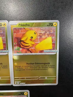 Lot of 5 Pokemon Pikachu Paradoks Andalan Promo INDONESIA Mint Condition - Image 4