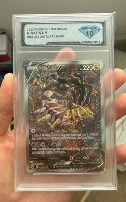 Pokemon Giratina V 186/196 Swsh11: Lost Origin Ultra Rare Full Art Holo DSG 10 - Image 1