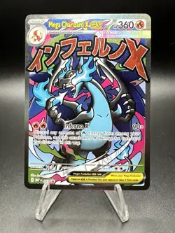 Pokemon TCG Charizard X EX Mega Attack Rare Black Star Promo #023 Mega Evolution - Image 1