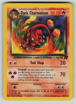 Dark Charmeleon 32/82 Team Rocket Pokemon LP - Image 1