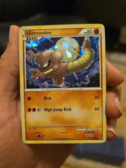 Pokemon - Hitmonlee - HGSS25 - Black Star Promo - Cracked Ice Holo - 2010 - Image 2