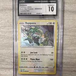 Pokemon Rayquaza SWSH029 Black Star Promo Cosmos Holo CGC 10 2020 TCG - Image 1