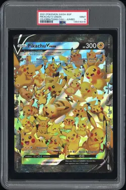 2021 POKEMON SWSH BLACK STAR PROMO CELEBRATIONS COLL-TAG PIKACHU V-UNION PSA 9 - Image 1