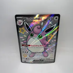 Wigglytuff ex 222/091 Shiny Ultra Rare Paldean Fates Pokemon Holo Near Mint - Image 1