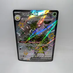 Espathra ex 214/091 Shiny Ultra Rare Paldean Fates Pokemon Holo Near Mint - Image 1