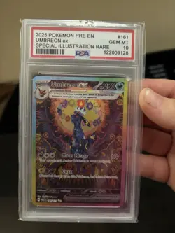 Pokemon Umbreon ex 161/131 Prismatic Evolutions Holo PSA 10 Special Illustration - Image 1