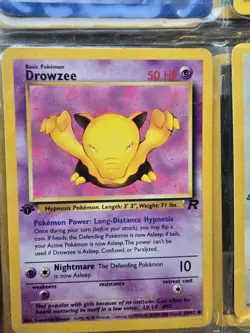 Pokemon Drowzee 54/82 Team Rocket 1st Edition Rare 50 HP Regular Nintendo - Image 1