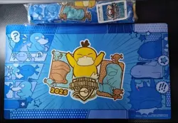 2025 Pokemon NAIC Pokemon Center Exclusive Psyduck And Wooper Playmat *New* - Image 3