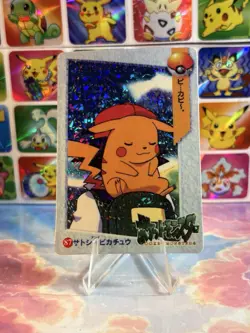 Pokemon Pikachu HOLO Vintage Pocket Monsters Prism Sticker 1998 Bandai Ninetndo - Image 2