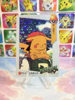 Pokemon Pikachu HOLO Vintage Pocket Monsters Prism Sticker 1998 Bandai Ninetndo - Image 4