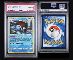 Pokemon TCG Blastoise Pokemon Go 17 Holo PSA 10 Gem Mint Pop 177 - Image 3