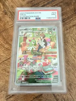 2023 POKEMON SVI EN-SCARLET & VIOLET ILLUSTRATION RARE #212 KIRLIA PSA 9 - Image 2