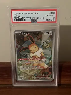 PSA 10 GEM MT EEVEE SVP EN-SV BLACK STAR PROMO #173 - Pokemon TCG - Image 1
