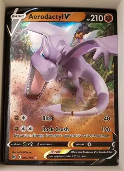 Aerodactyl V 092/196 Pokemon Lost Origins NM - Image 1