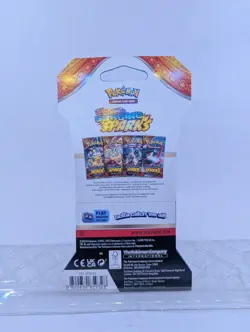 Pokemon Scarlet & Violet Surging Sparks Sleeved Booster Pack – Sealed - Image 2