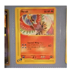 Nintendo Ho-oh 52 Wizards Black Star Promo 80 HP Sacred Wing Pokemon TCG - Image 1