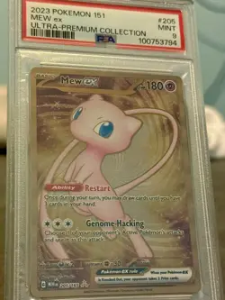🔥 2023 Pokemon 151 Mew ex #205 PSA 9 Mint – Ultra Premium Collection 🔥 - Image 1