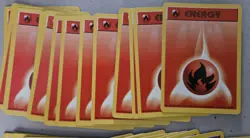 Pokemon 1999 Shadowless Energy Set - Fire Lightning Fighting Grass Water Psychic - Image 3