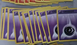 Pokemon 1999 Shadowless Energy Set - Fire Lightning Fighting Grass Water Psychic - Image 4