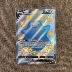 Pokemon Ditto VMAX Shiny Holo Rare Full Art SV: Shining Fates SV119/122 HP 320 - Image 1