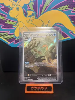 The Pokemon Company Omanyte SV 151 Illustration Rare Holo 180/165 English 2023 - Image 1