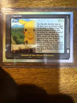 2000 Topps Pokemon TV Animation Edition Series 2 #EP16 Pokemon Shipwreck - Image 2