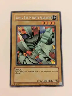 Yugioh Alpha The Magnet Warrior DOR-001 Unlimited Secret Rare NM-LP - Image 1