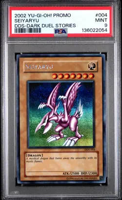 2002 YU-GI-OH! PROMO DDS-DARK DUEL STORIES #004 SEIYARYU PSA 9 - Image 1