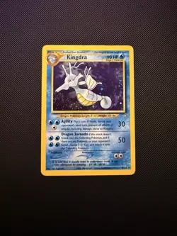 Pokemon Kingdra Holo Rare TCG Card Neo Genesis 8/111 Excellent With Half Swirl - Image 1