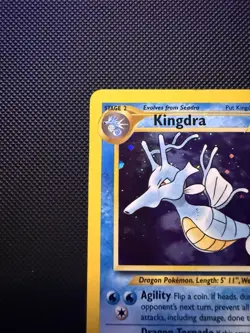 Pokemon Kingdra Holo Rare TCG Card Neo Genesis 8/111 Excellent With Half Swirl - Image 2