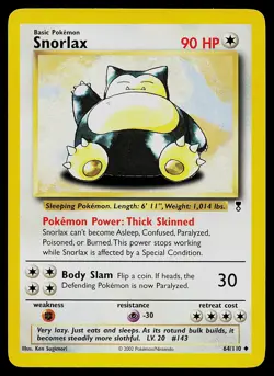 Pokemon Card - Snorlax Legendary Collection 64/110 Uncommon - Image 1