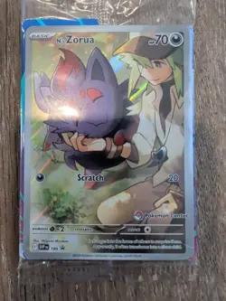 N's Zorua 189 - Sealed - SVP Pokemon Center Exclusive ETB Promo Card - Image 1