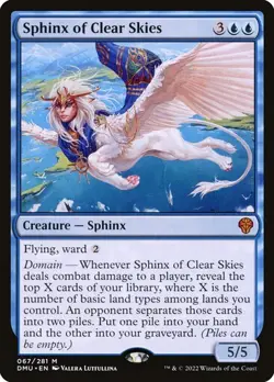 Sphinx of Clear Skies - 067/281 - Mythic - Dominaria United DMU MTG - Image 1
