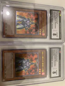2 X YUGIOH 1ST POTD NEO-SPACIAN FLARE SCARAB ULTIMATE CGC 8 - Image 2