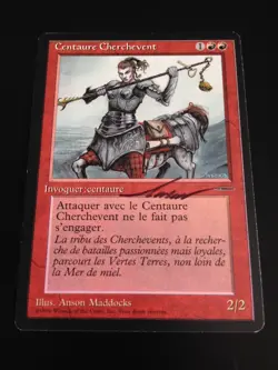 MTG Magic DCI Harper Prism Book Promo _ SIGNED FRENCH _ WINDSEEKER CENTAUR - Image 1
