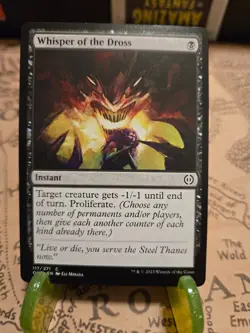 MTG Whisper of the Dross Phyrexia: All Will Be One Regular Common NM - Image 1