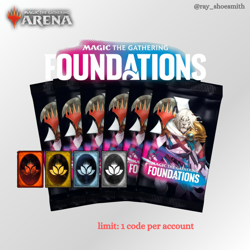Magic Arena Code 6x Foundations Booster - Image 1