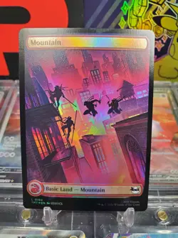 Mountain 0194/302 Basic Land *FOIL* MTG Teenage Mutant Ninja Turtles - Image 1