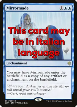 MTG MIRRORMADE EXC - RIFLESSO DELLO SPECCHIO - ELD PP- MAGIC - Image 1
