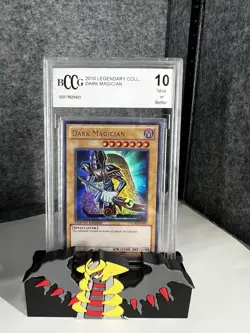 2010 Yugioh Dark Magician LC01-EN005 LEGENDARY COLLECTION BCCG 10 Mint - Image 1