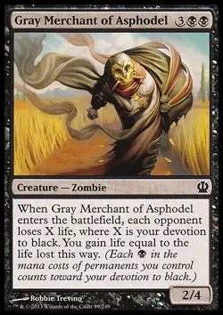MTG GRAY MERCHANT OF ASPHODEL EXC - MERCANTE GRIGIO DI ASFODELO - THS - Image 1