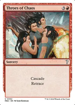 MTG THROES OF CHAOS 62 EXC - IN PREDA AL CAOS - MB2 - MAGIC - Image 1
