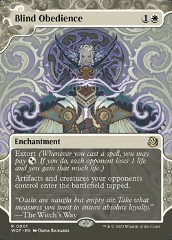 MTG BLIND OBEDIENCE 1 EXC - CIECA OBBEDIENZA - WOT EN - MAGIC - Image 1