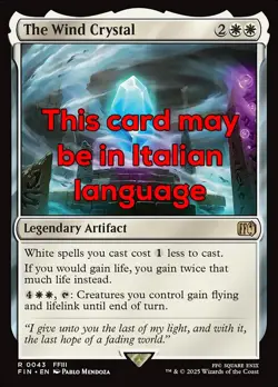 MTG THE WIND CRYSTAL EXC - IL CRISTALLO DELL'ARIA 43 - FIN - MAGIC - Image 1